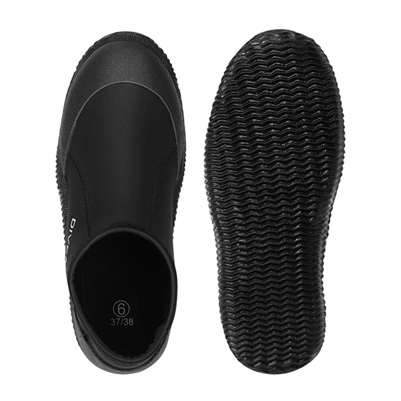 Neoprene Diving Boots 3mm Wetsuit Booties with Anti-Slip Sole for Water Sport Scuba Diving - Image 2