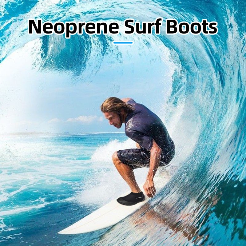 Neoprene Diving Boots 3mm Wetsuit Booties with Anti-Slip Sole for Water Sport Scuba Diving - Image 3