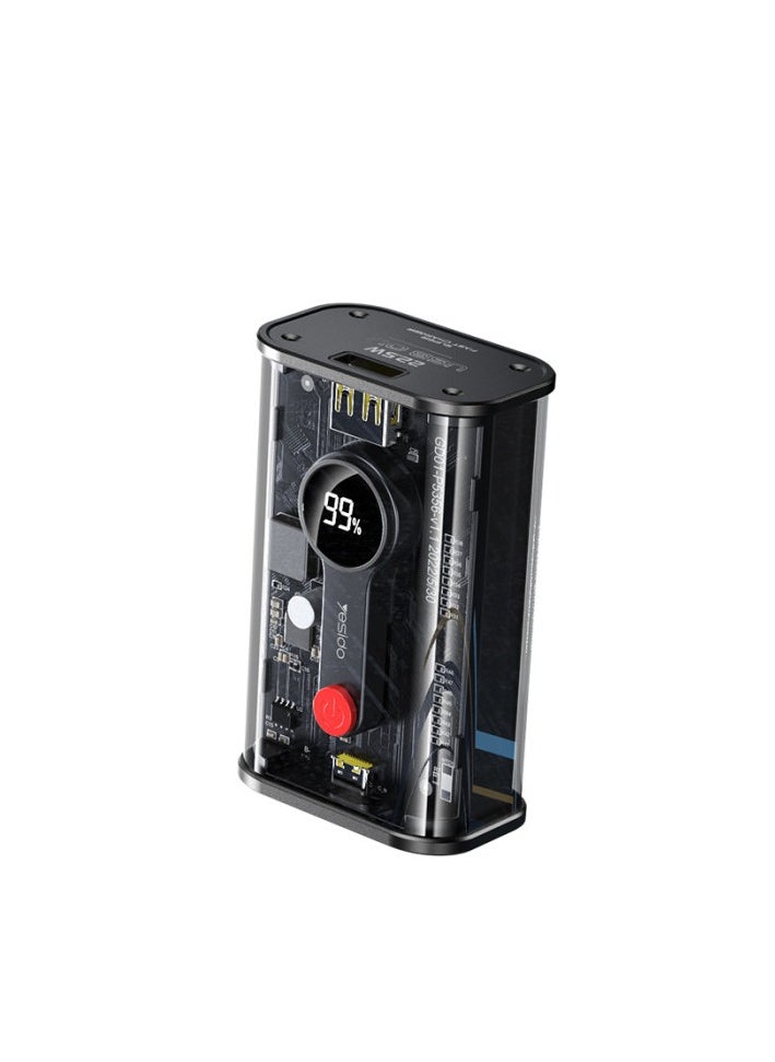 Yesido - Yesido YP35 High Quality Transparent Shell LED Display 10000mAh Power Bank - Image 1