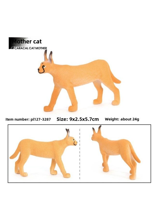 Simulation Solid Animal Model Wild Plastic Elephant Giraffe Horse Moose Leopard Children's Cognitive Toy Ornaments-Color:127-3080 Andalusian Gongma - Image 3