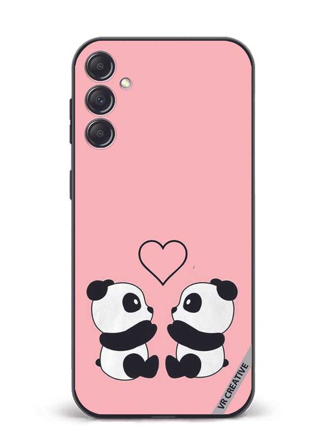 VR CREATIVE Protective Case Cover For Samsung Galaxy M54 Panda Love Design Multicolour - Image 1