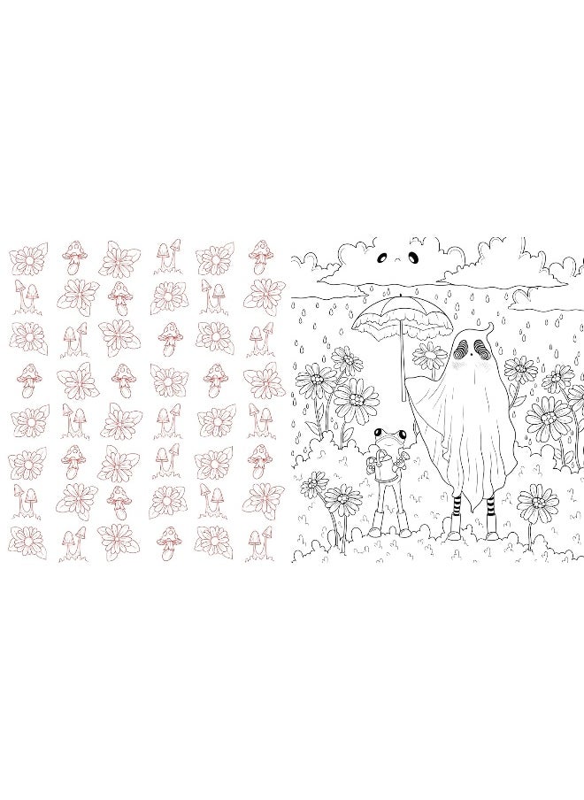 Sweet & Spooky Coloring: Over 60 Whimsical Images of Ghosts and Creepy Creatures  - Image 5