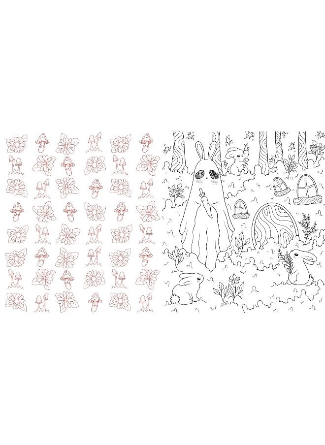 Sweet & Spooky Coloring: Over 60 Whimsical Images of Ghosts and Creepy Creatures  - Image 1