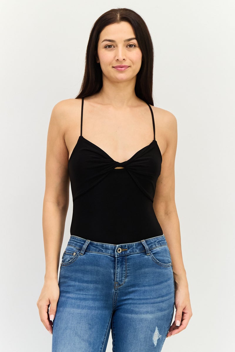 FOREVER 21 بدلة نسائية بدون أكمام بلون أسود - Image 1