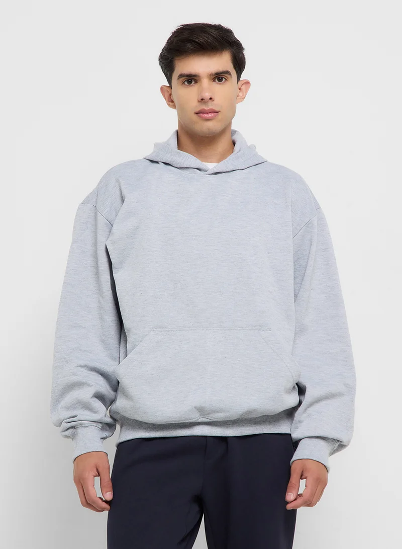 سفنتي فايف Oversized Basic Graphic Hoodie