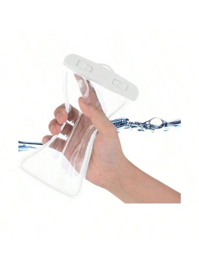 Waterproof Phone Case, Waterproof Airbag Case, Mobile Protection Case for Swimming Pool, iPhone Case Protects from Water, Swimming Phone Case, 1 Case to Protect Phone During Swimming, Sea, Water Parks, and Diving, High-Quality Bag for Waterproof Phone Protection, Case Allows Phone Usage Underwater, Waterproof Case, iPhone Waterproof Protective Cover, Water Protection Case Suitable for Phones like iPhone, Android, Samsung, Huawei, Waterproof Case for Smart Devices - White Color. - Image 3