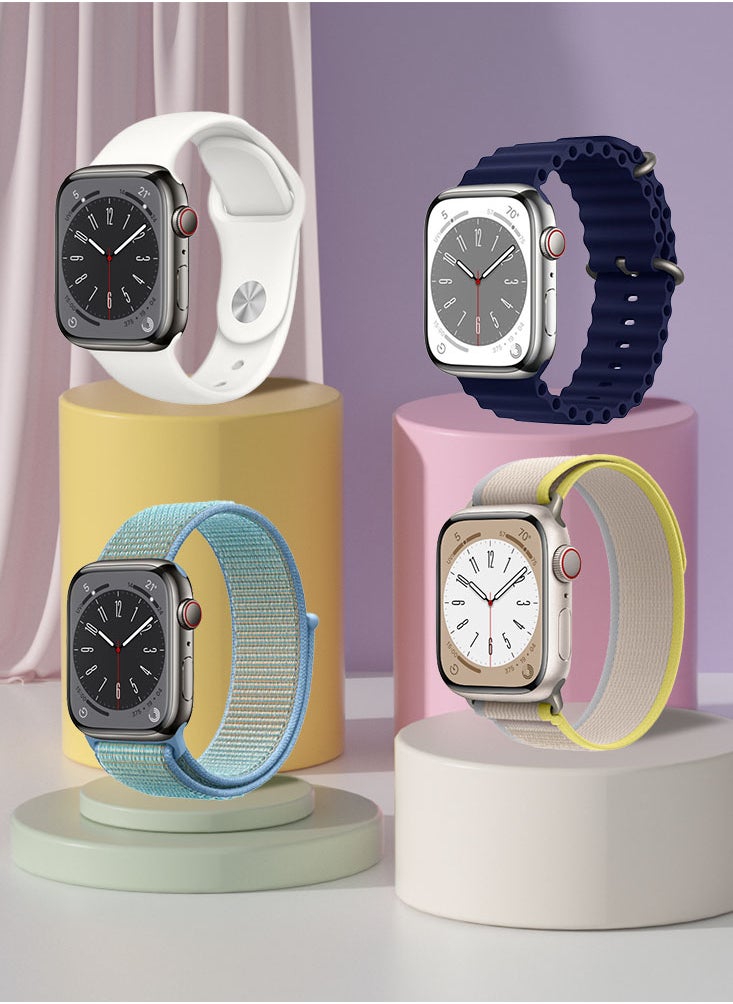 Perfii 5 قطع من سوار الساعة البديل لساعة Apple Watch مقاس 49/45/44/42 مم سلسلة 8/7/6/5/4/SE  - Image 3