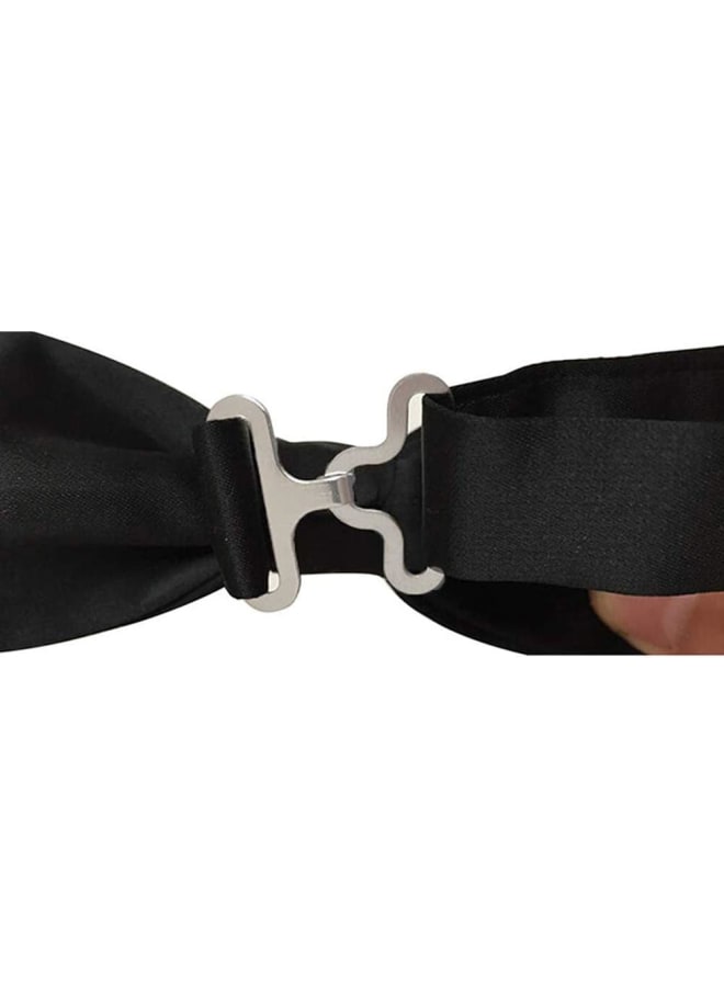 Zerone Bow Tie Hardware, 50 Sets Metal Adjustable Bow Tie Hardware Cravat Clip Hook Fastener for Necktie Strap Bow Tie DIY, Black - Image 3