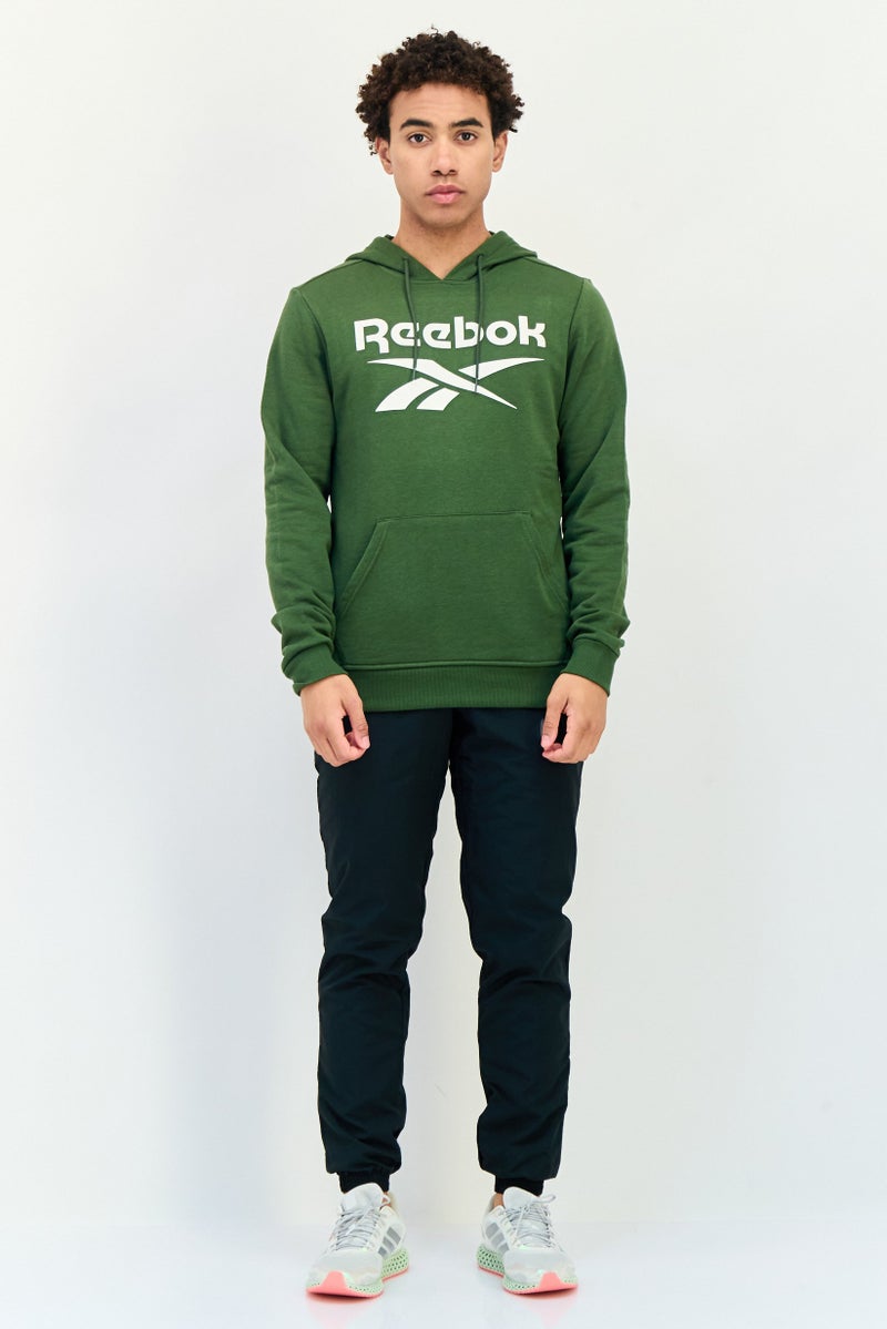 Reebok Men Sportswear Fit Long Sleeve Outdoor Sweatshirt, Green - Image 4