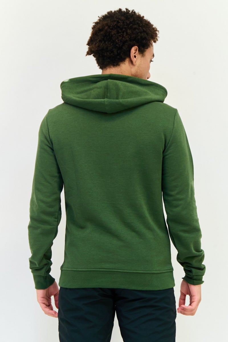 Reebok Men Sportswear Fit Long Sleeve Outdoor Sweatshirt, Green - Image 2