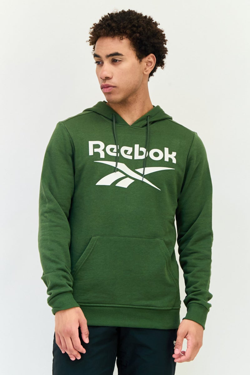 Reebok Men Sportswear Fit Long Sleeve Outdoor Sweatshirt, Green - Image 1