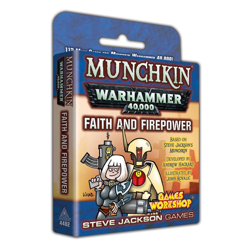 STEVE JACKSON GAMES Munchkin Warhammer 40000 Faith and Firepower Card Game Expansion  112 Cards  Family Game  Fantasy Adventure RPG  Ages 10  36 Players  Avg Play Time 120 Min  Steve Jackson Games - Image 2