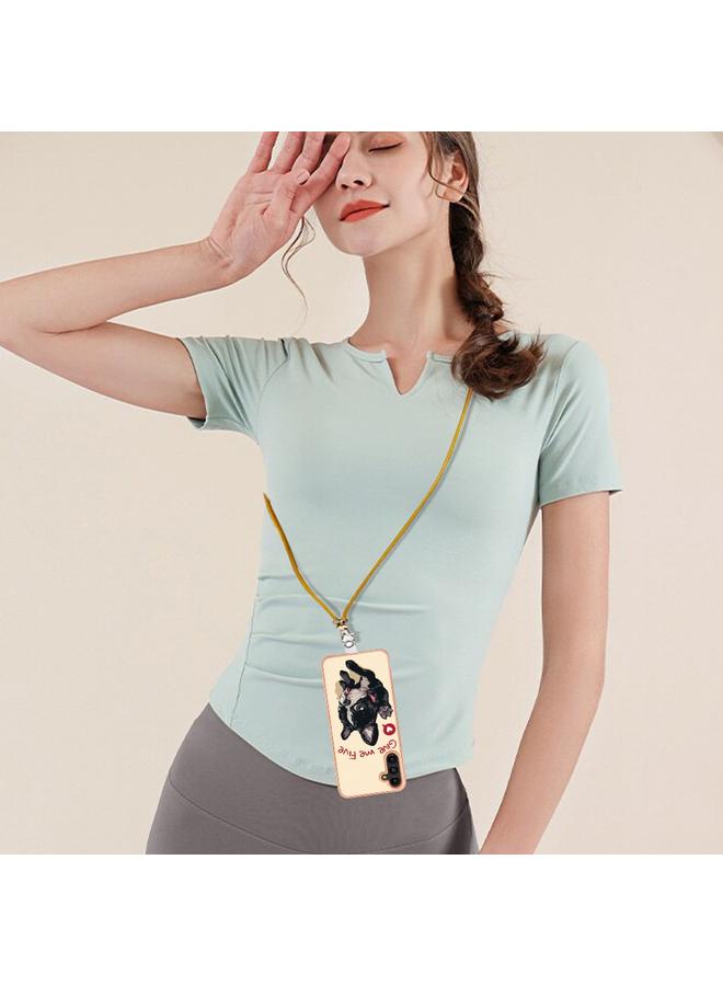 S-TOP Case For Samsung Galaxy A35 Electroplating Dual-side IMD Phone Case with Lanyard - Image 5