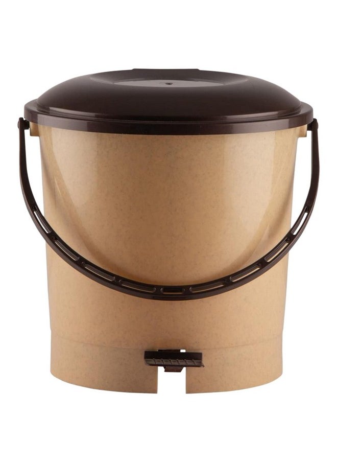 Kuber Industries Kuber Industries Plastic Pedal Dustbin With Handle For Home, Kitchen, Office, Bathroom, 7 Litre (Peach)-47KM0750  - Image 2