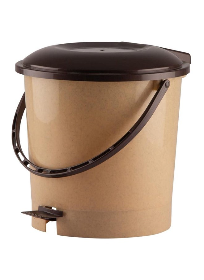 Kuber Industries Kuber Industries Plastic Pedal Dustbin With Handle For Home, Kitchen, Office, Bathroom, 7 Litre (Peach)-47KM0750  - Image 1