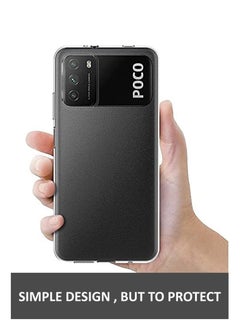 Generic غطاء حماية خلفي من السيليكون الشفاف المرن الناعم لهاتف Xiaomi POCO M3 - شفاف  - Image 2