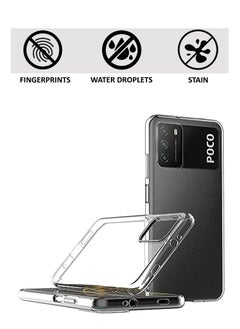 Generic غطاء حماية خلفي من السيليكون الشفاف المرن الناعم لهاتف Xiaomi POCO M3 - شفاف  - Image 4