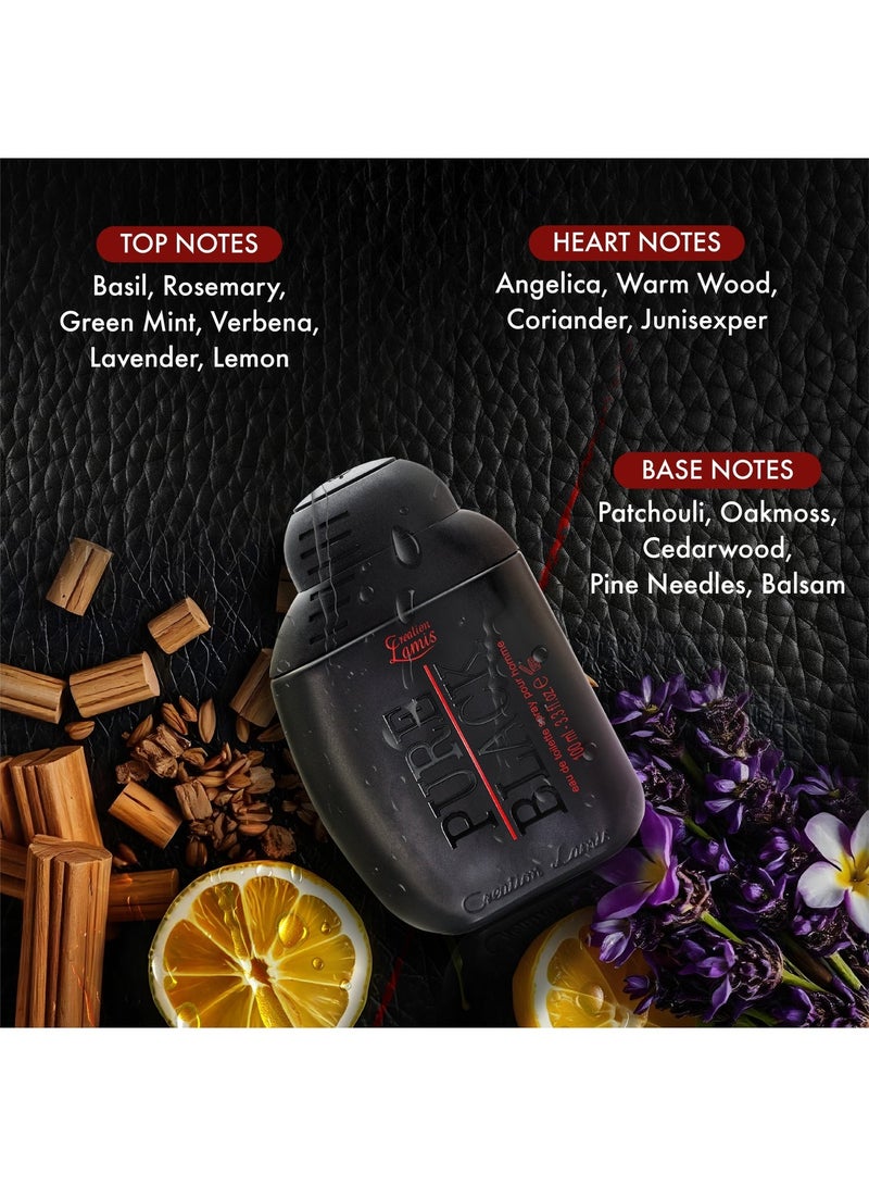 Creation Lamis His Signature Perfume Combo - Deluxe Pure Black EDT for Men 100ml + Privé Vanille Divin EDP Unisex 100ml |  Woody Aromatic & Vanilla Duo - Image 2