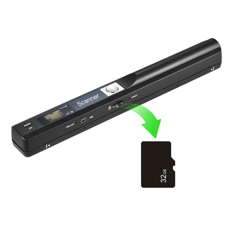 Portable Scanner: High Resolution A4 Size, Compact Lightweight Design - Built-in Real-Time Scanning Detector, 32GB Memory Card for On-the-Go Document & Image Scanning - Image 4