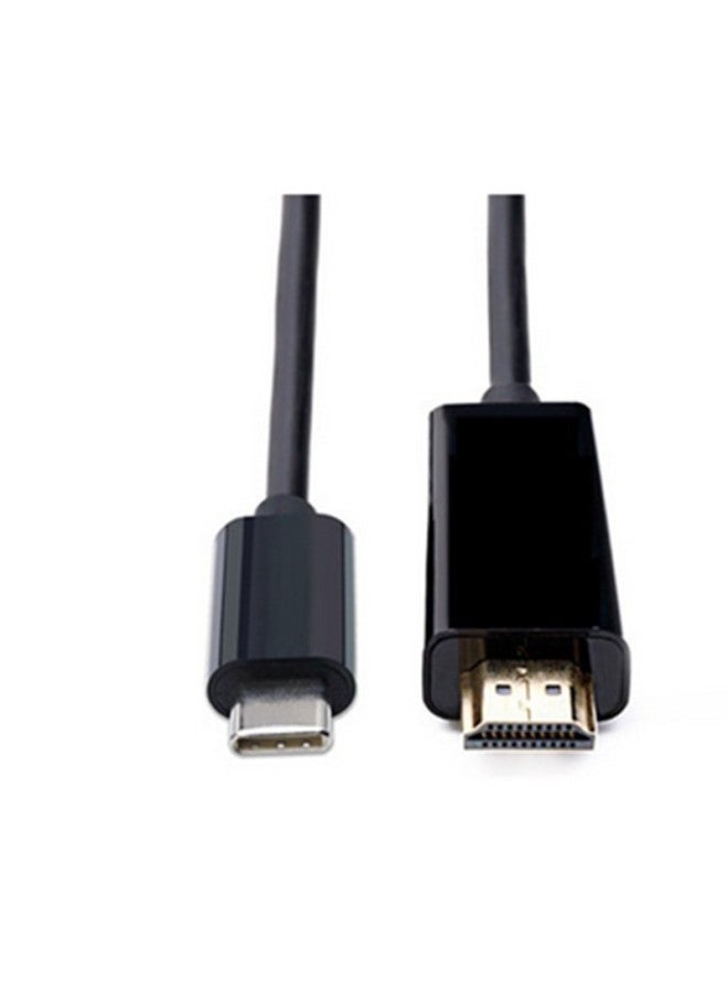 كابل محول شاشة لبطاقة رسومات الكمبيوتر المحمول بطول 1.8 متر من النوع C إلى HDMI من النوع إلى HD - اللون: 2 متر من النوع C إلى Hdmi 4k30hz (رأس سبائك الألومنيوم) - Image 4