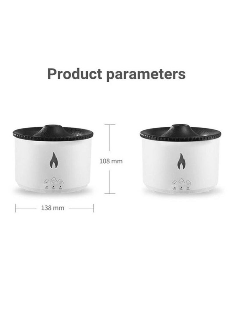 أروما Flame Aroma Diffuser Night Light Humidifier White - Image 5