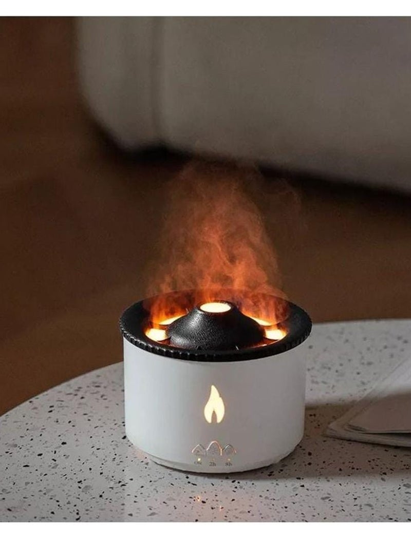 أروما Flame Aroma Diffuser Night Light Humidifier White - Image 1