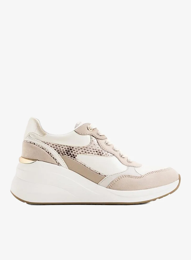 Asiejan Ladies Multi Color Wedge Sneakers