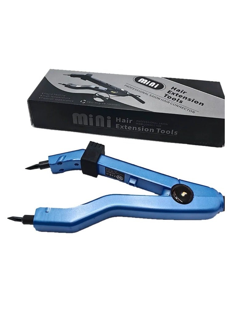 Estelle Hair Extension Tool, Multifunction Adjustable Temperature Heat Hair Connector,  Smart Mini Heating Tip Hair Extension Plier Iron, Hair Extension Iron Keratin Bonding Tool, (Blue) - Image 1