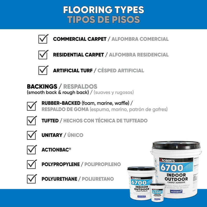 ROBERTS 6700-0 1 Quart Indoor/Outdoor Carpet/Artificial Turf Adhesive - Image 2