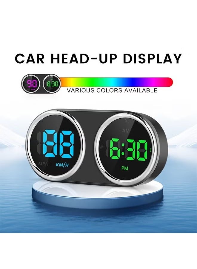 Sthxyfaith Speedometer HUD, Upgraded HD Digital Head-Up Display with MPH KM/H&Time, Compass Direction, for All Vehicles,Motorcycles,Bicycles - Plug & Play with USB Cable & Car Charger Adapter - Image 3