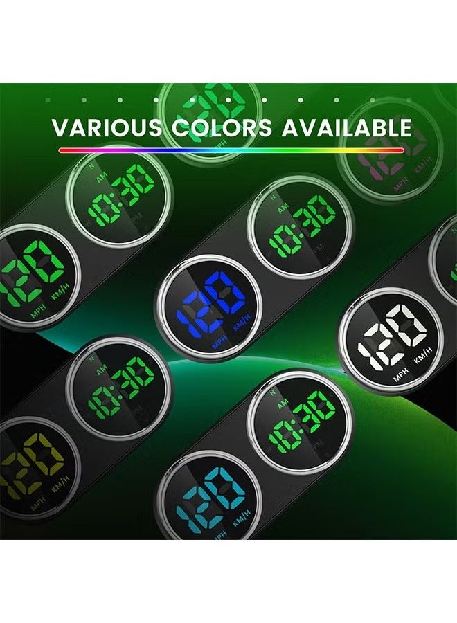 Sthxyfaith Speedometer HUD, Upgraded HD Digital Head-Up Display with MPH KM/H&Time, Compass Direction, for All Vehicles,Motorcycles,Bicycles - Plug & Play with USB Cable & Car Charger Adapter - Image 5