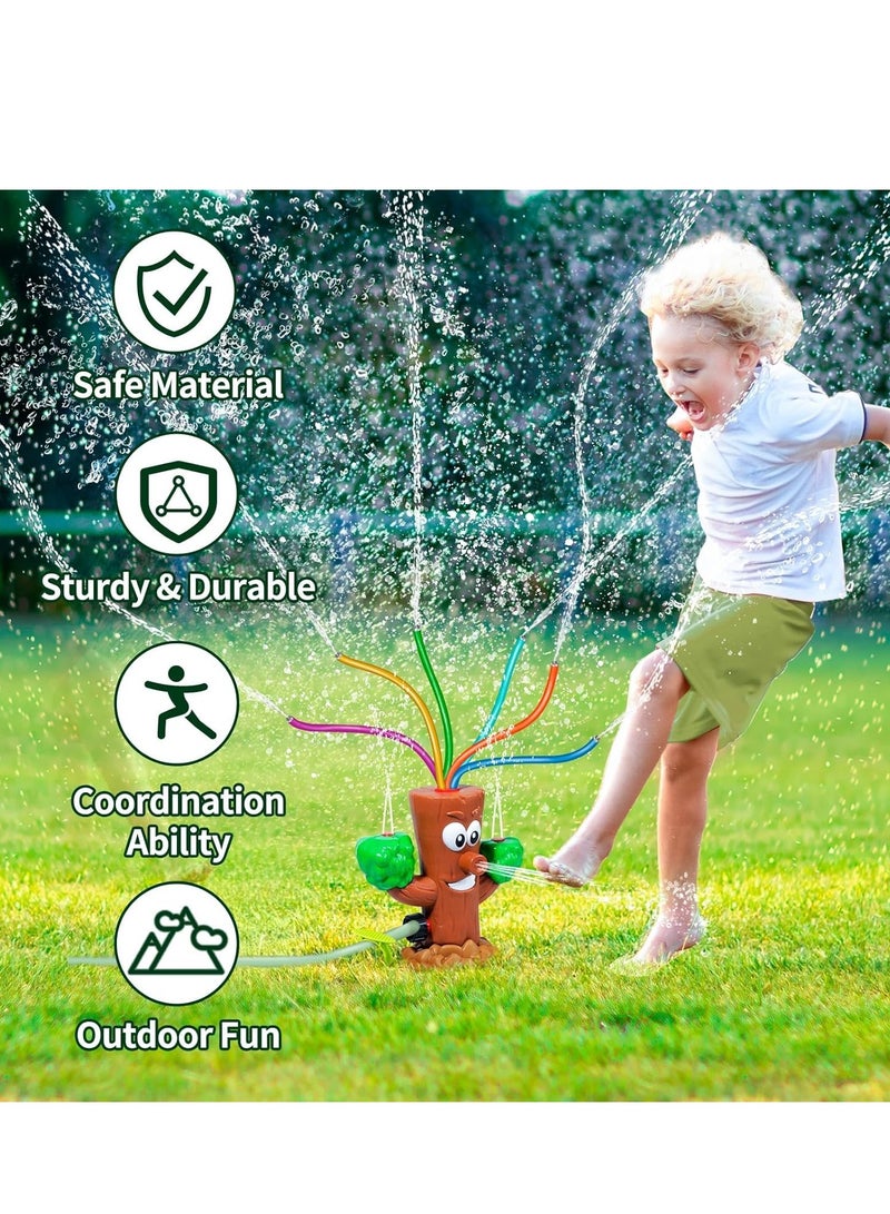Excefore Water Sprinkler for Kids, Summer Outside Toys Backyard Games with 6 Wiggle Tubes, Summer Sprinkler Toy for Lawn Backyard Outside Water Game for 3 4 5 6 7 8 Year Old Boys Girls Gift - Image 3