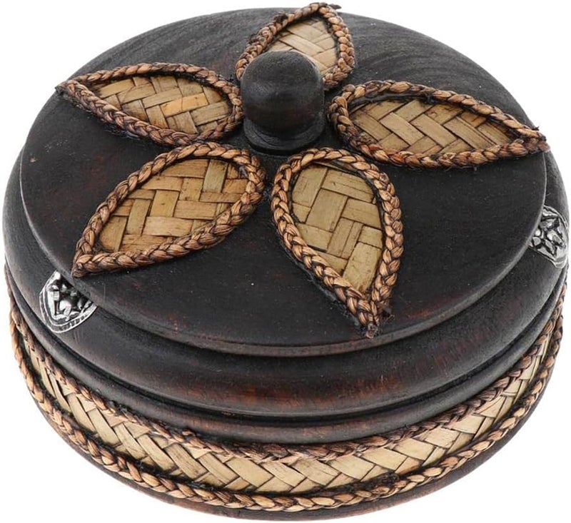 Large Handcrafted Wooden Ashtray With Lid For Restaurants And Parties - Image 1