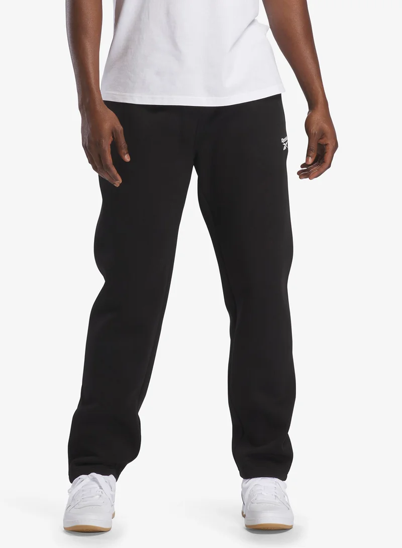 Reebok Identity Logo Open Hem Fleece Sweatpants