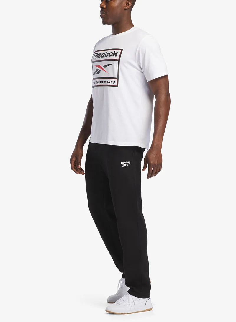 Reebok  Identity Logo Open Hem Fleece Sweatpants for Men | Best Price UAE