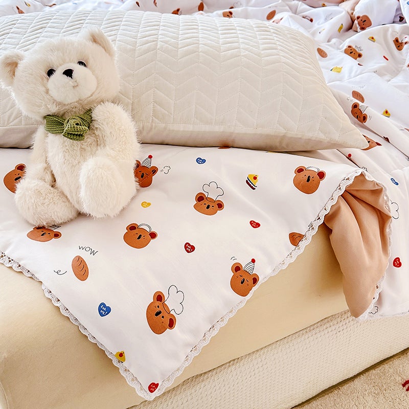 Summer Quilt, Summer Air Conditioning Quilt, Washed Cotton Summer Quilt, Children'S Lace Summer Cooling Quilt, Souvenir Quilt Core Gift - Image 3
