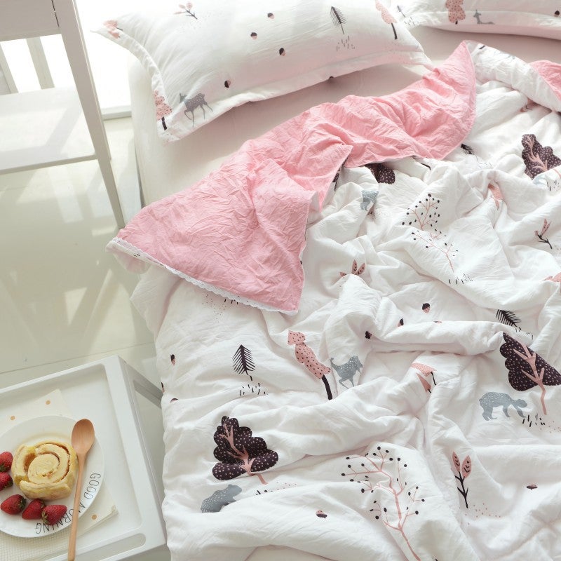 Summer Quilt, Summer Air Conditioning Quilt, Washed Cotton Summer Quilt, Children'S Lace Summer Cooling Quilt, Souvenir Quilt Core Gift - Image 1