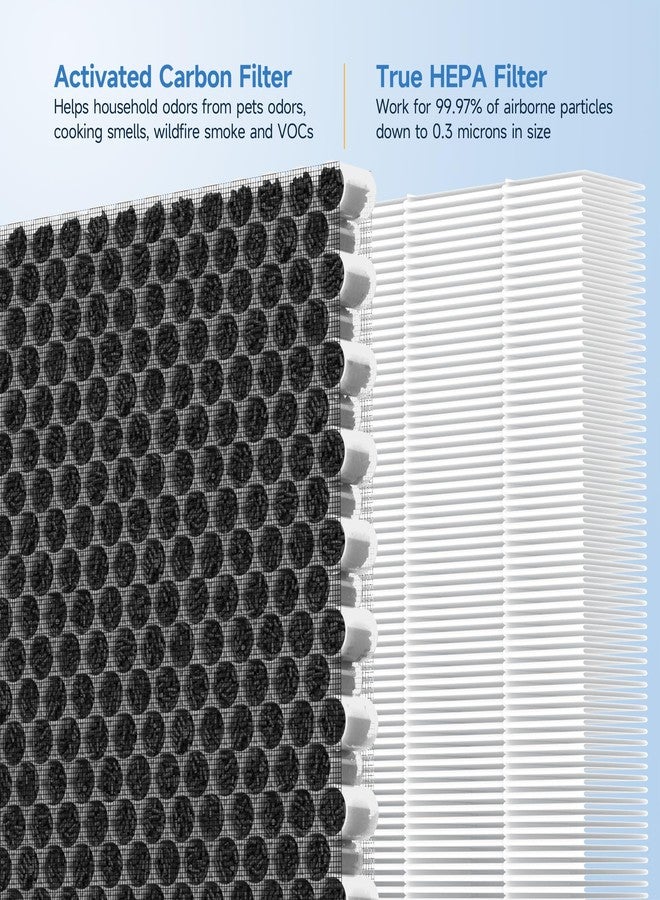 XBWW Upgraded 500/600 Replacement Filter for Blueair Classic 500/600 Air Cleaner Purifier 501 503 505 510 550E 555EB 601 603 605 650E Particle Filters, Filled with Activated Carbon Pellets, 3 Pcs 1 Set - Image 5