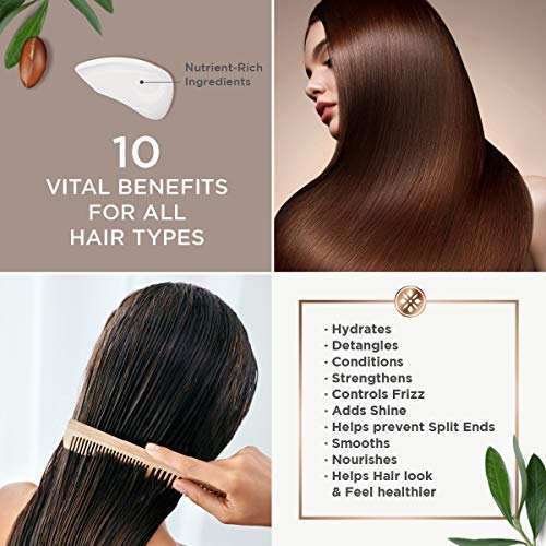 Argan Magic Hair Treatment & Stylizing Spray, 10 in 1, Made in USA, Paraben Free, Cruelty Free - 8 oz (2 Pack) - Image 4