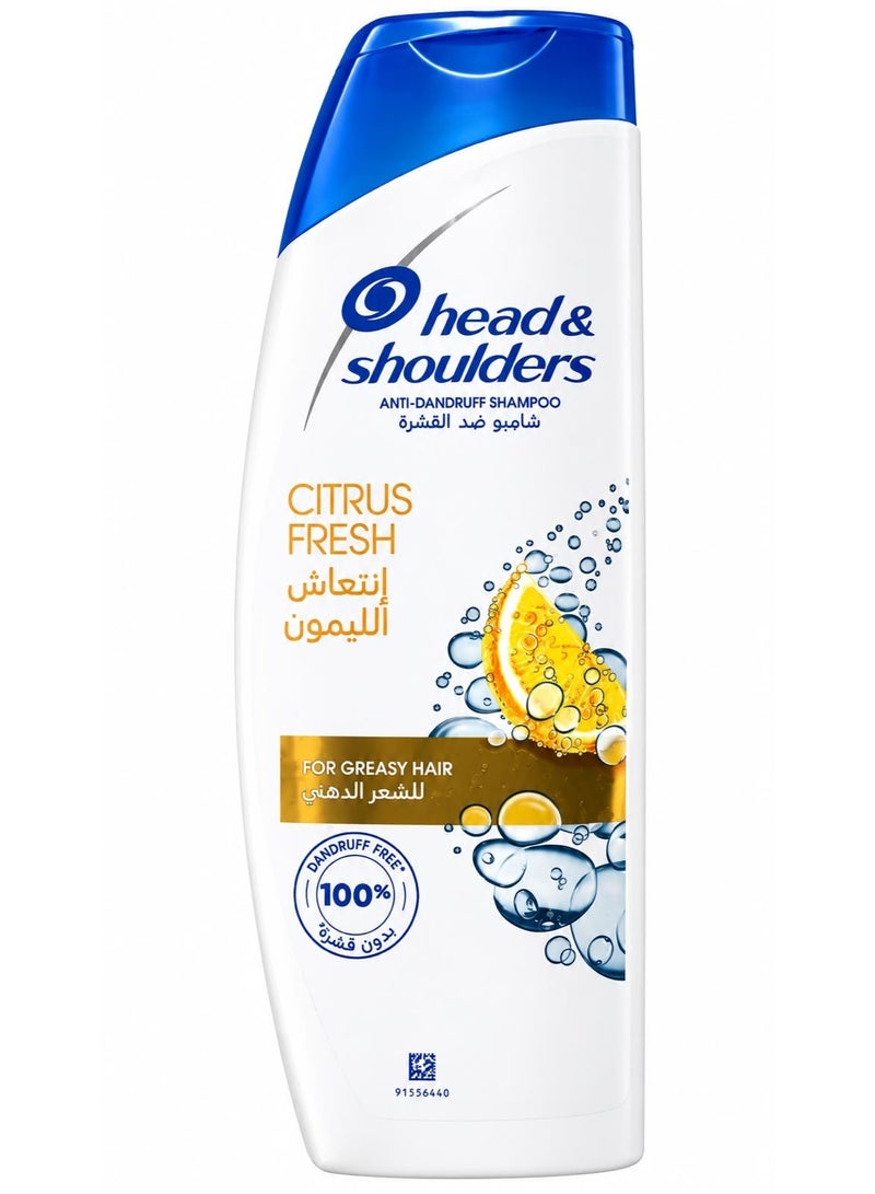 Head & Shoulders Citrus Fresh Anti Dandruff Shampoo 400ml - Image 1