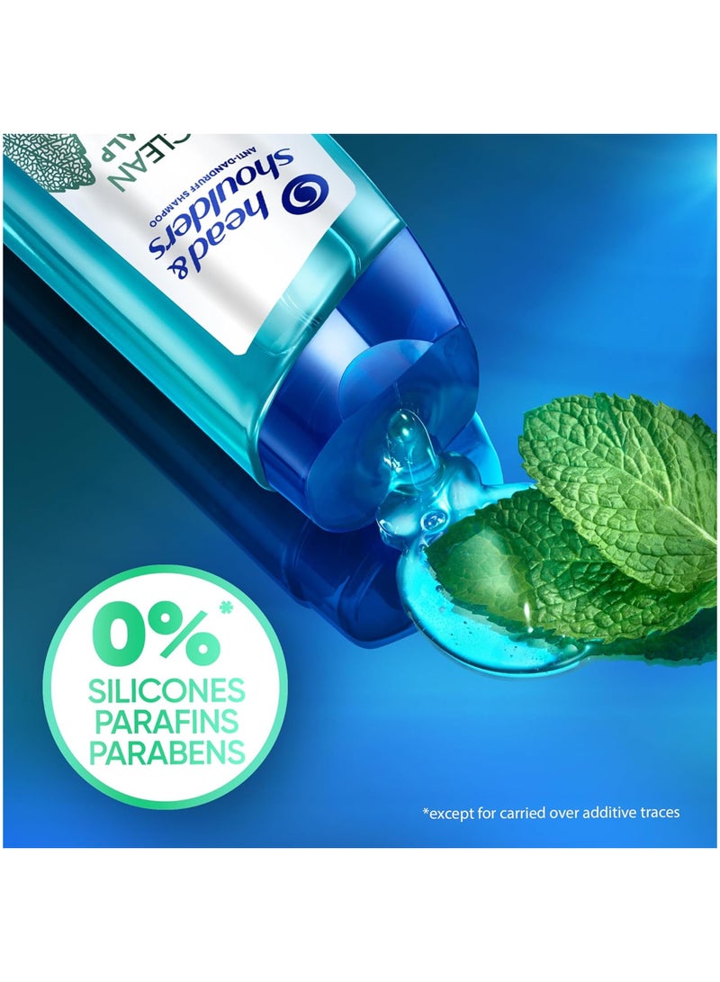 Head & Shoulders تنظيف عميق لفروة الرأس الحاكة الشديدة، شامبو مضاد للقشرة، خالي من السيليكون والبارابين والبارافين - Image 3