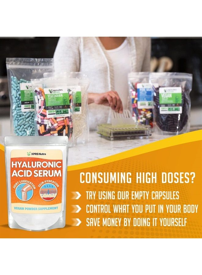 XPRS Nutra Hyaluronic Acid Powder - 14 Grams of Pure Hyaluronic Acid Serum Powder - DIY Serum for Face and Skin - Food and Cosmetic Grade Hyaluronic Acid Pure Powder (2 oz) - Image 4