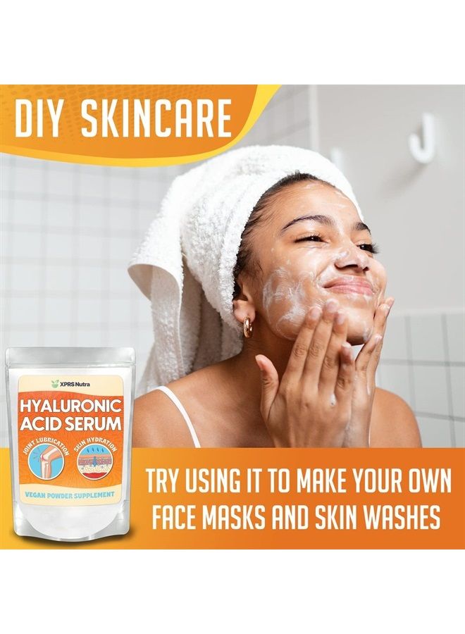 XPRS Nutra Hyaluronic Acid Powder - 14 Grams of Pure Hyaluronic Acid Serum Powder - DIY Serum for Face and Skin - Food and Cosmetic Grade Hyaluronic Acid Pure Powder (2 oz) - Image 3