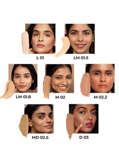 Ruby's Organics Ruby's Organics Liquid Foundation for Face Makeup - Waterproof, Full Coverage Blendable, Long Lasting, Matte Finish and Poreless, Normal to Oily Skin, Vegan, Paraben and Silicon-Free, Shade M02.2, 30 ml  - Image 4