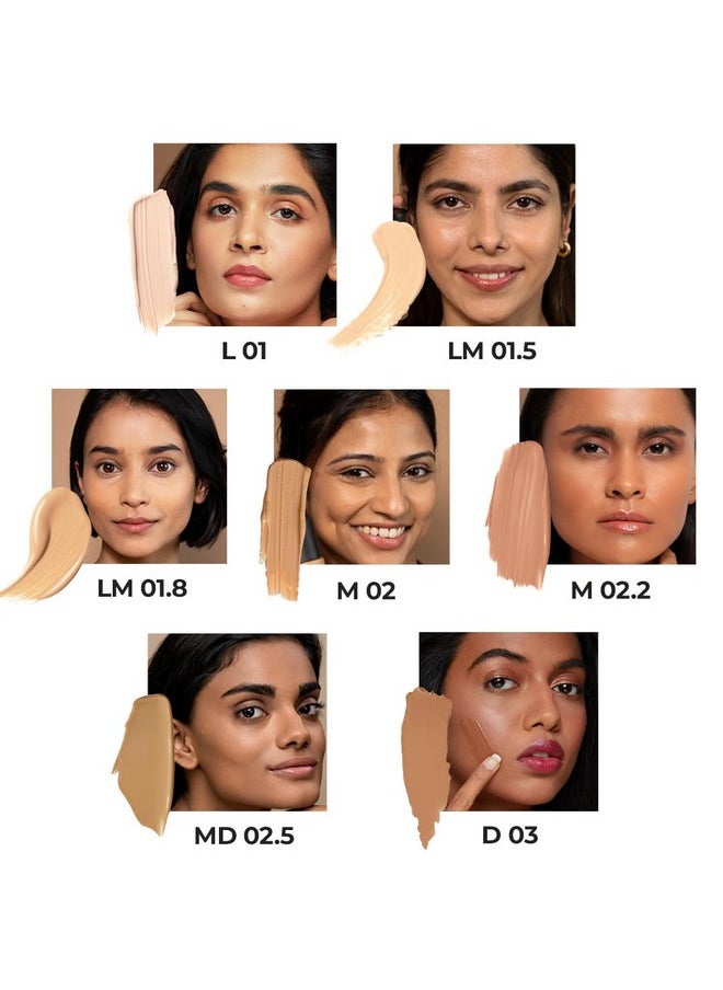 Ruby's Organics - Ruby's Organics Liquid Foundation for Face Makeup - Waterproof, Full Coverage Blendable, Long Lasting, Matte Finish and Poreless, Normal to Oily Skin, Vegan, Paraben and Silicon-Free, Shade M02.2, 30 ml - Image 1