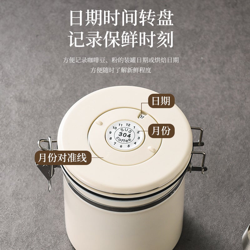 304 Stainless Steel Sealed Can, Coffee Can, Milk Powder Can, Tea Can, Cat Food, Dried Fruit, Coffee Bean Preservation Can, Storage Can - Image 4