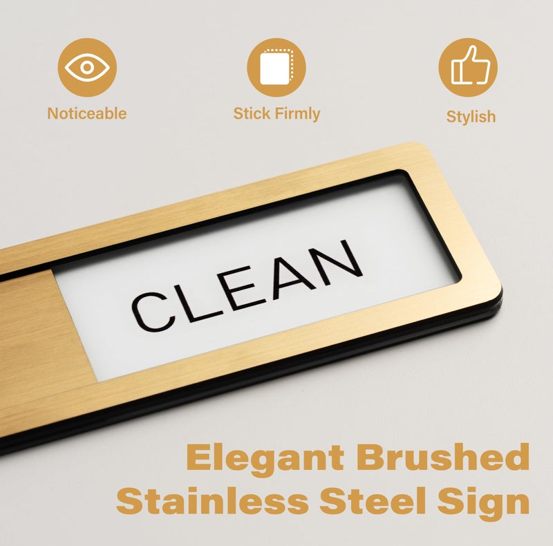 Abudada Dishwasher Magnet Clean Dirty Sign - Stainless Steel Dishwasher Magnet Sign - Clean & Dirty Dishwasher Slider Indicator - Kitchen Organizers and Storage - Image 3