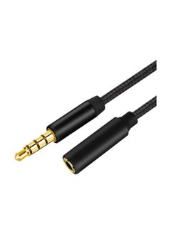 SONGFUL AUX Male To Female Audio Extension Cable Black/Gold  - Image 2