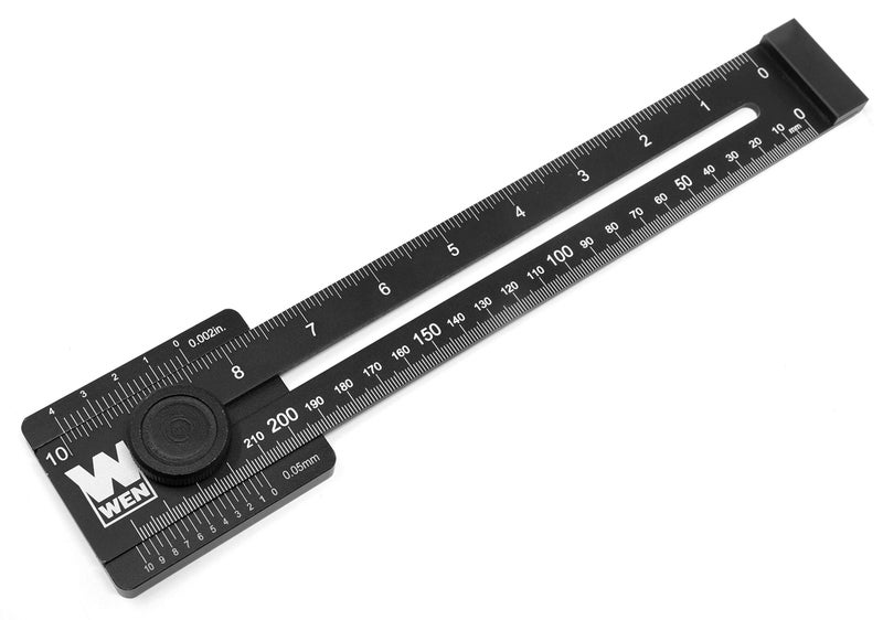 WEN ME251R 10Inch Aluminum Offset Marking Gauge and Layout Tool with LaserEtched Scale