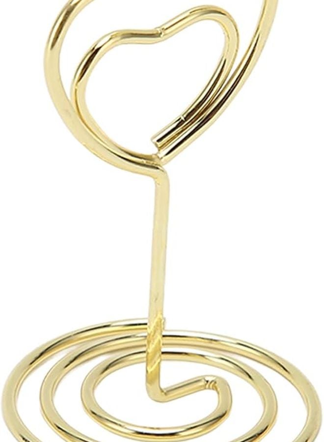 Gold Metal Table Number Holders 25Pcs Wedding Place Card Stands With Stable Base - Image 3